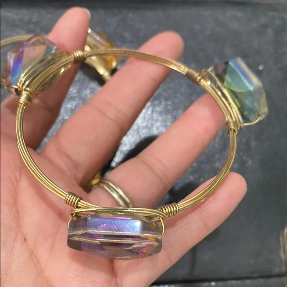 Bourbon and Bowties Gold and Red Bracelet - Picture 6 of 6